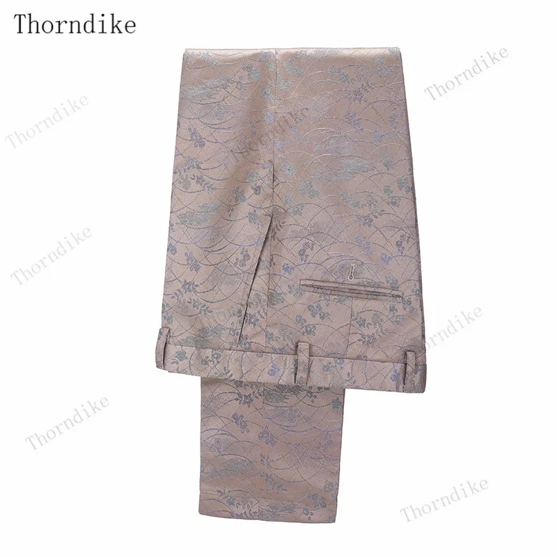 Thorndike Suits Mens Fashion Slim Business Blazer +Vest +Pants 3 Pieces Sets Male Boutique Tuxedos Suits Groom Best Wedding 6