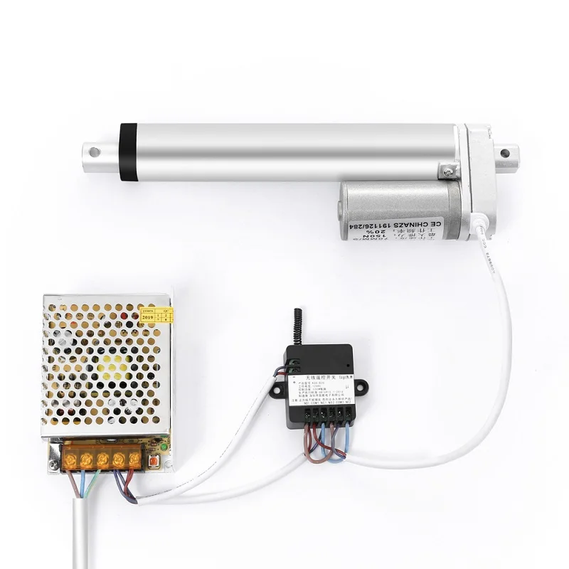 Skup 12V elektryczny siłownik liniowy + rf pilot zdalnego sterowania + DC zasilaczem otwórz i zamknij samochodów Trunkp drzwi balkonowe