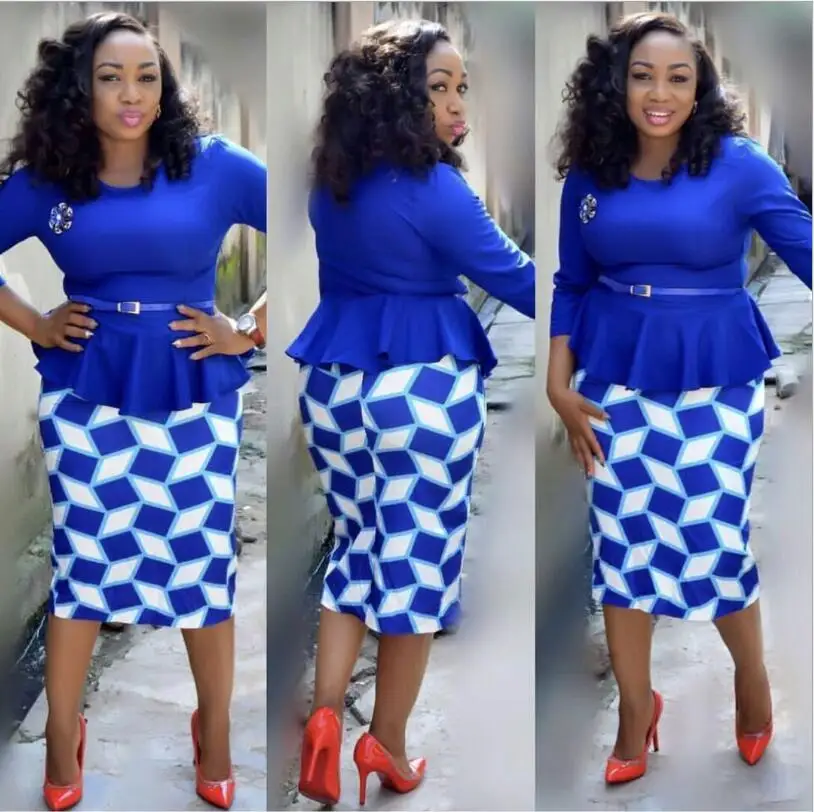 

Elegent Fashion Style Summer African Women Cotton Plus Size Suit Elegant Africa Clothes autumn Women Suit Belt Shirts wedding