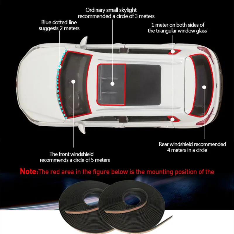 5/10M Auto Geluidsisolatie Rubber Afdichtstrip U T... – Grandado