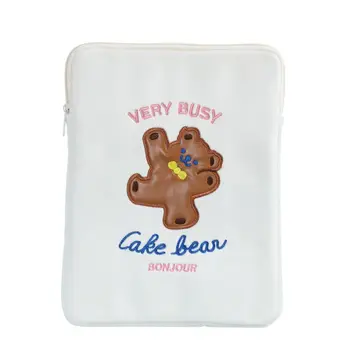 

Multifunctional Laptop Sleeve Case Bag Cartoon Pattern Embroidery Pouch Cover for 11in 10.5in 9.7in Tablet