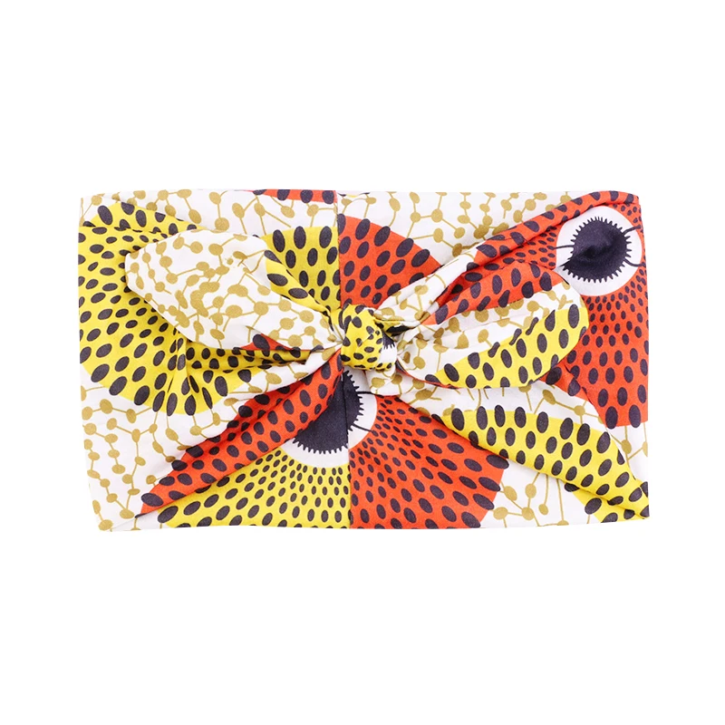 African Pattern Print Headband for Women Twist Style Headscarf Cross Turban Bandage Bandanas Bow HairBands Hair Accessories shein hair accessories
