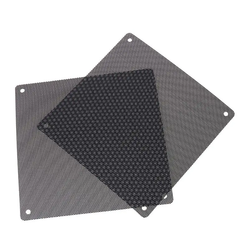 5PCS PVC 팬 먼지 필터 PC 방진 케이스 절단 가능 컴퓨터 메쉬 커버 40mm 50mm 60mm 70mm 80mm 90mm 120mm 140mm 메쉬 블랙