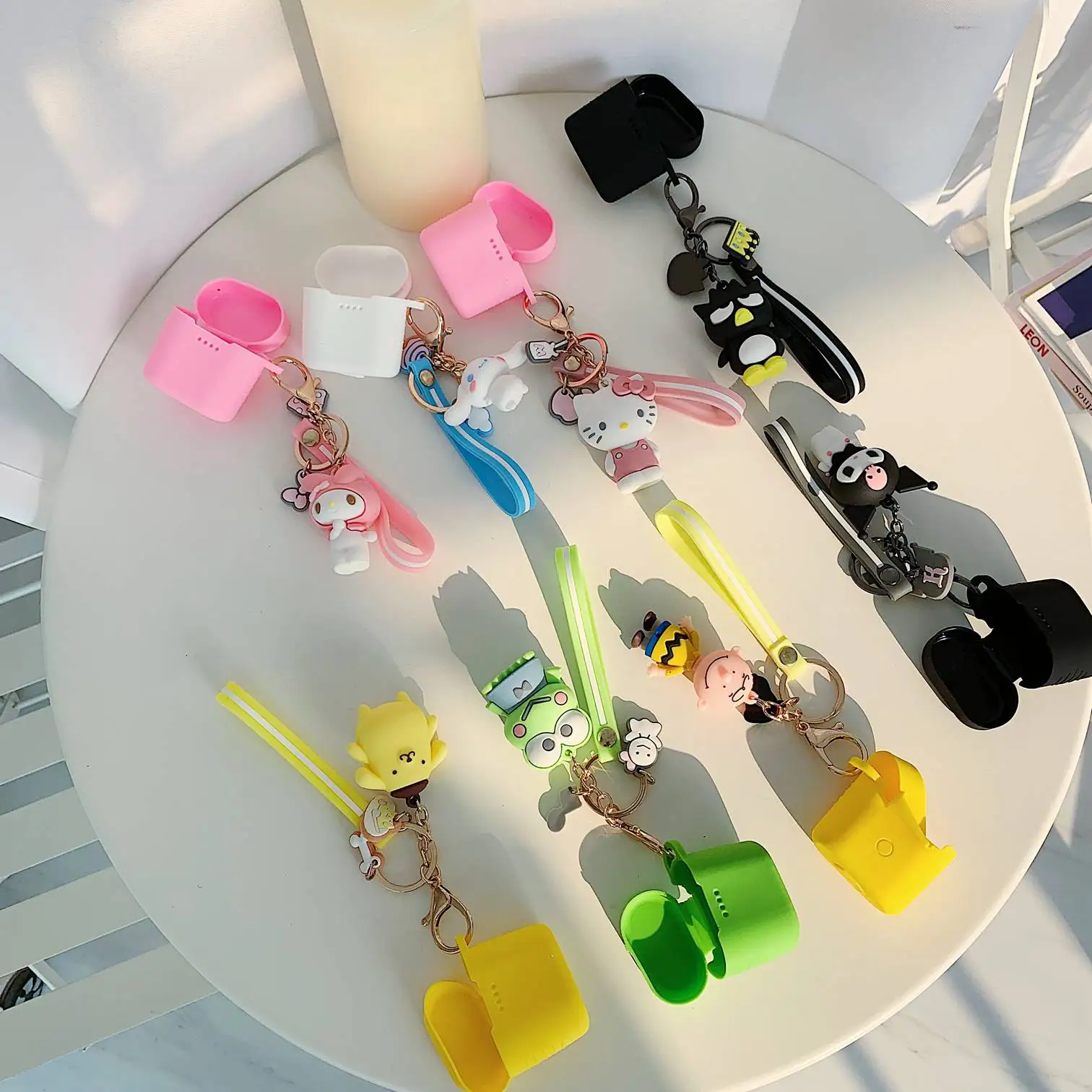

For Huawei FreeBuds 2 case Cute cartoon with keychain Case For Huawei FreeBuds 2 Pro Honor FlyPods Pro Wireless Earphone Cover