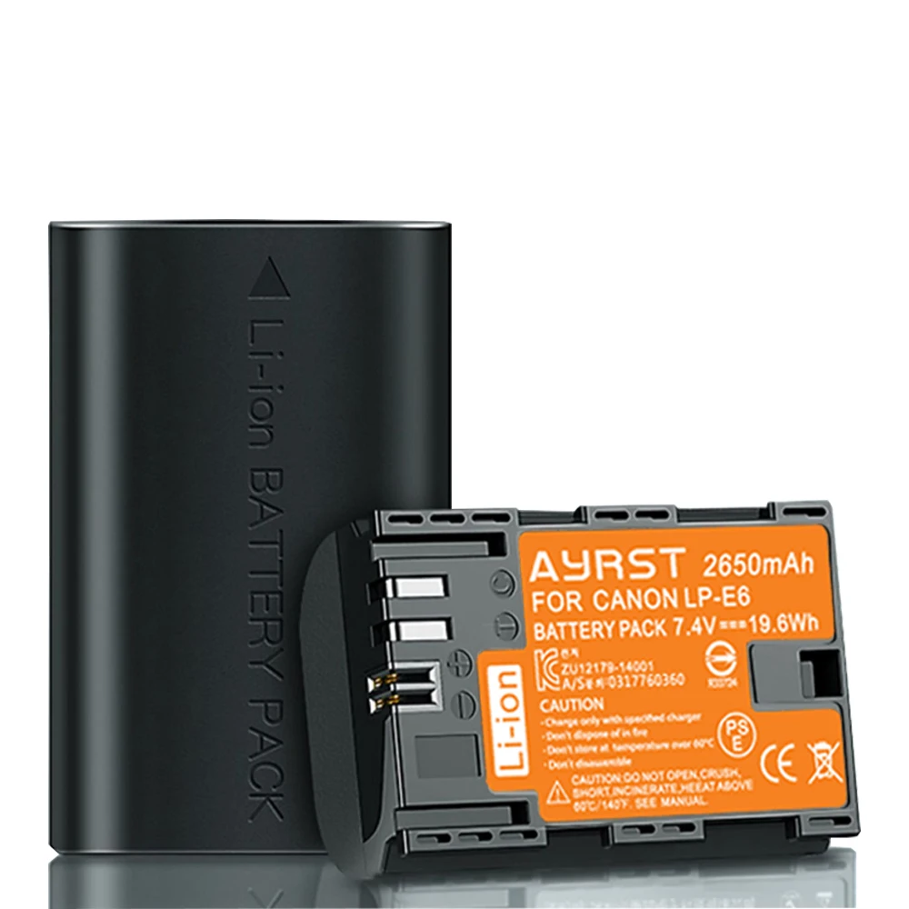 Celle Ricaricabili Della Batteria Dello Li-Ione Di Lp E6 Di Lp-E6N Di 7.4V Lp-E6 Per Canon Eos 5D Mark Ii Iii 7D 60D 6D