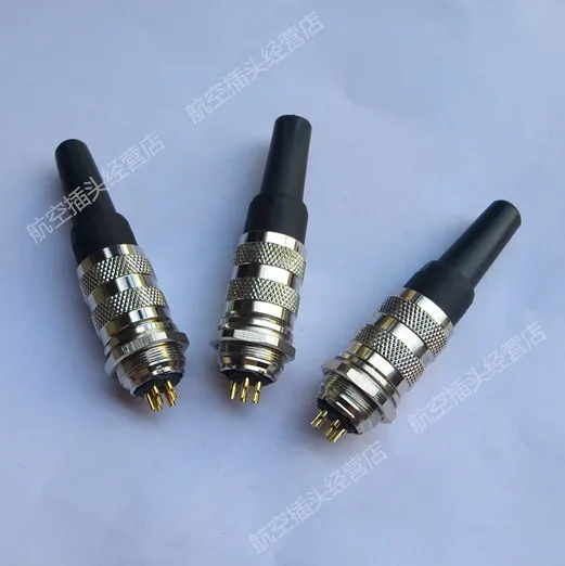 

Aviation Plug Connector J09F-AB 2 3 4 Core Pin/seat IP67 Waterproof
