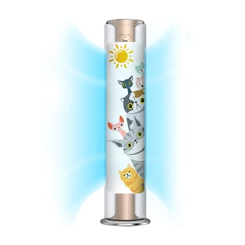 

Cabinet type vertical air conditioner windshield anti-direct blowing cylindrical air conditioner cover windshield plate