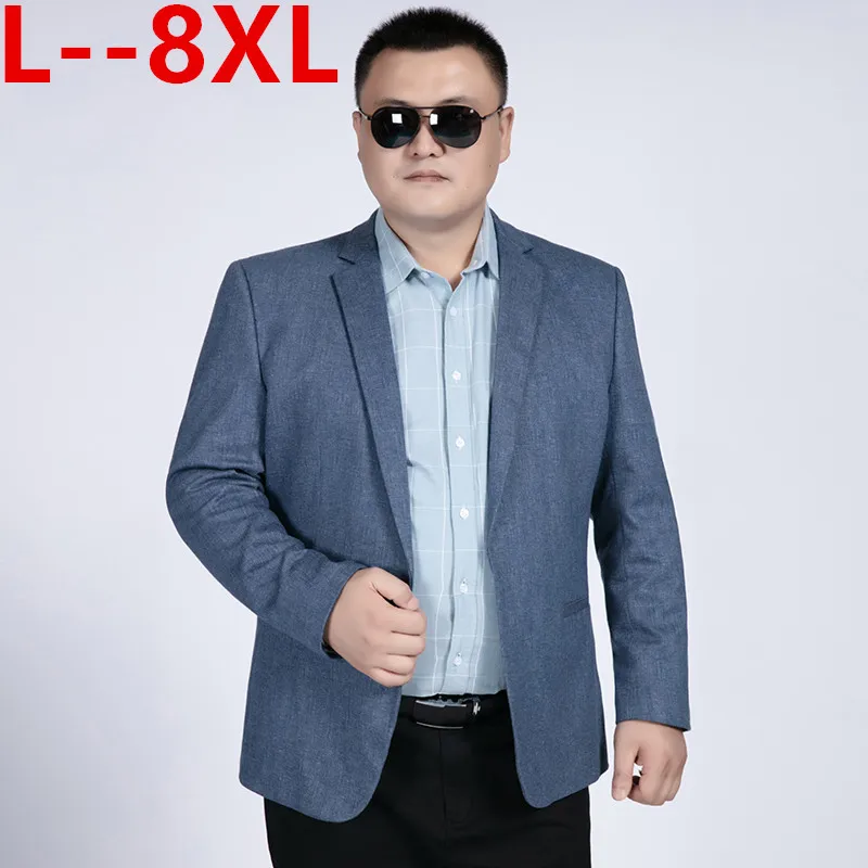 Большой 10XL 8XL 6XL 5XL блейзер мужской костюм модная куртка Мужская s приталенная Повседневная клетчатая куртка мужской блейзер на одной пуговице размера плюс