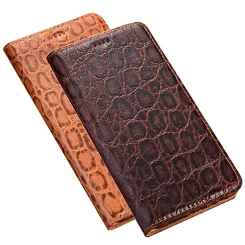 

Top grade cowhide genuine leather magnetic phone case for Samsung Galaxy A8 Plus 2018/Galaxy A8 2018 phone bag card holder