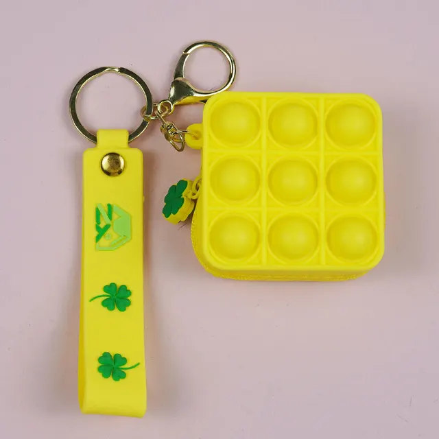 New Popit Mini Money Wallet Fingertip Toys Push Bubble Popite Pendant Bag Hot Sale Adult Decompression Toys Children Anti-Stress new B