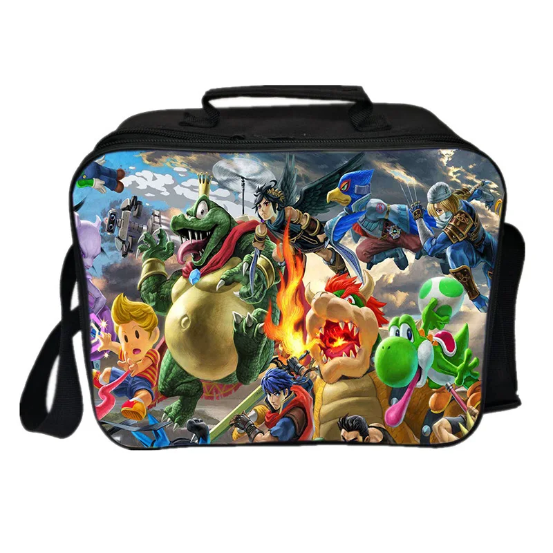 Супер Марио Smash Bros сумка для ланча со льдом пакет сумка с теплоизоляцией пикника походная сумка через плечо свежая сумка-холодильник