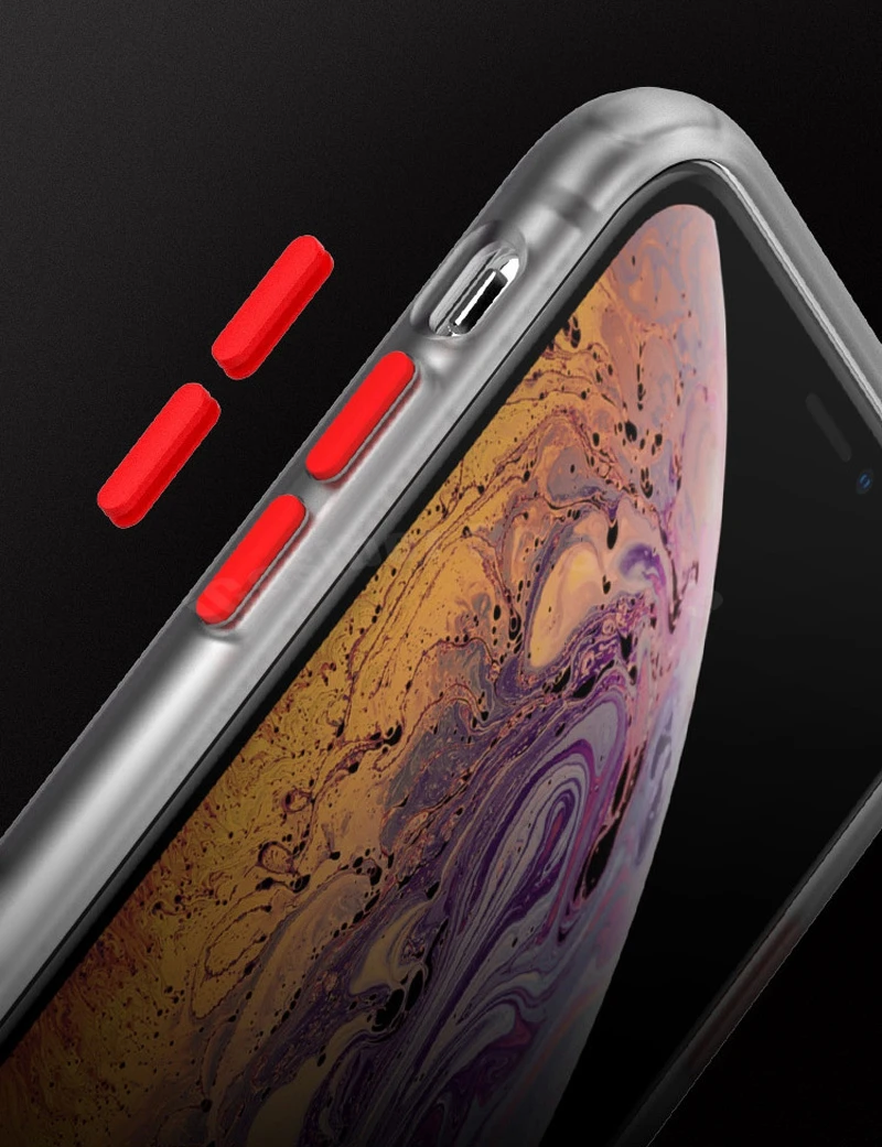 10 шт цветной противоударный бронированный чехол для Apple IPhone X XS Max XR прозрачный ТПУ чехол задняя крышка для iPhone 7 8 Plus силиконовый чехол