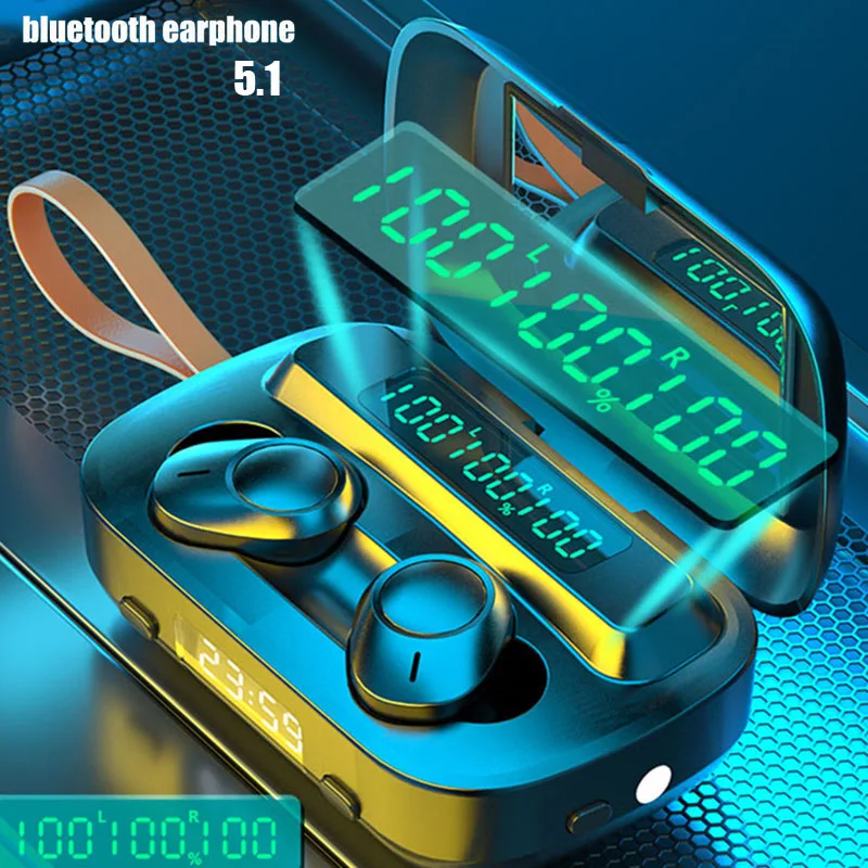 Беспроводные спортивные стереонаушники 9D с шумоподавлением Bluetooth 5 1