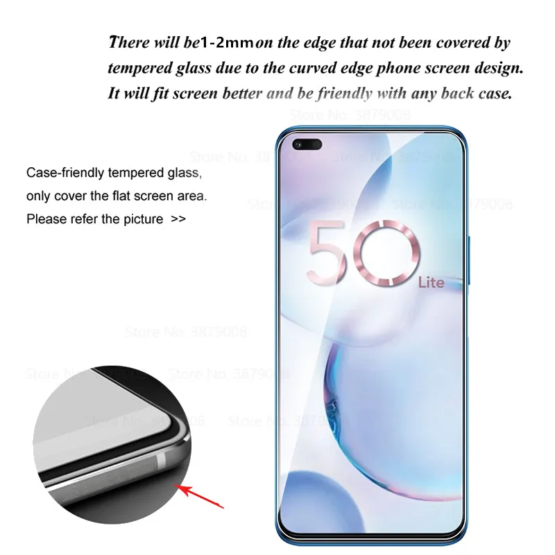 glass cover mobile 3pcs Protective Glass For Honor 50 Lite Phone Tempered Glass For Honor 50Lite Xonor Honer 50 Light Screen Protector Safety Films best phone screen protector