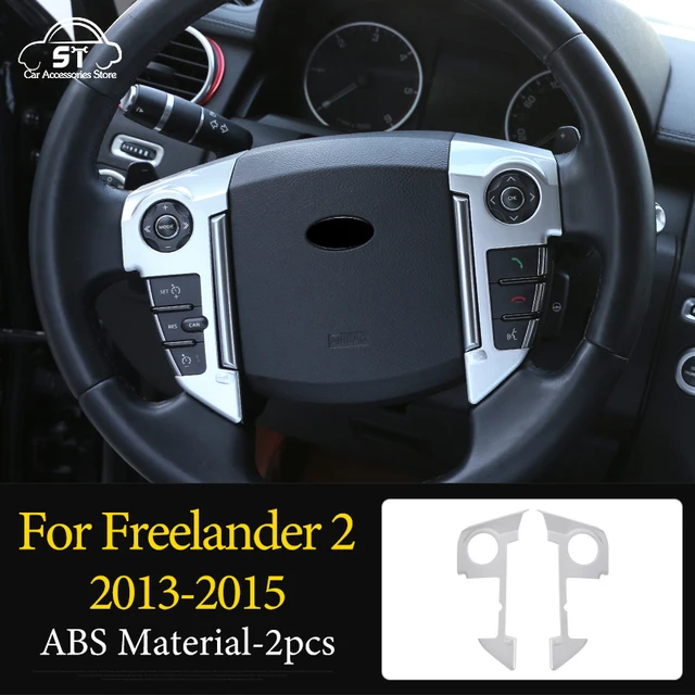 Car Steering Wheel,AC Vent Outlet Knob,Door Handle,Cover Trim,ABS Chrome,For LandRover Freelander 2 2007-2015 Interior Accessory 11