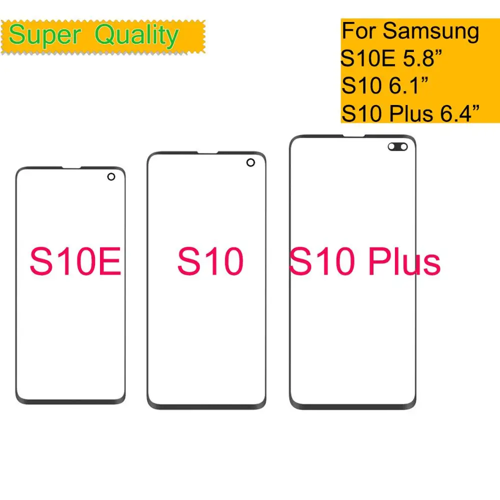

10Pcs/lot For Samsung Galaxy S10 S10E S10 Plus Touch Screen Front LCD Glass Panel Outer Glass Lens S10+ Touch Panel Replacement