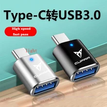 Acessórios do carro carga usb tipo c para usb com luz para o assento bolero salsa tango cupra-apenas cupra r cupra ateca arona acessórios