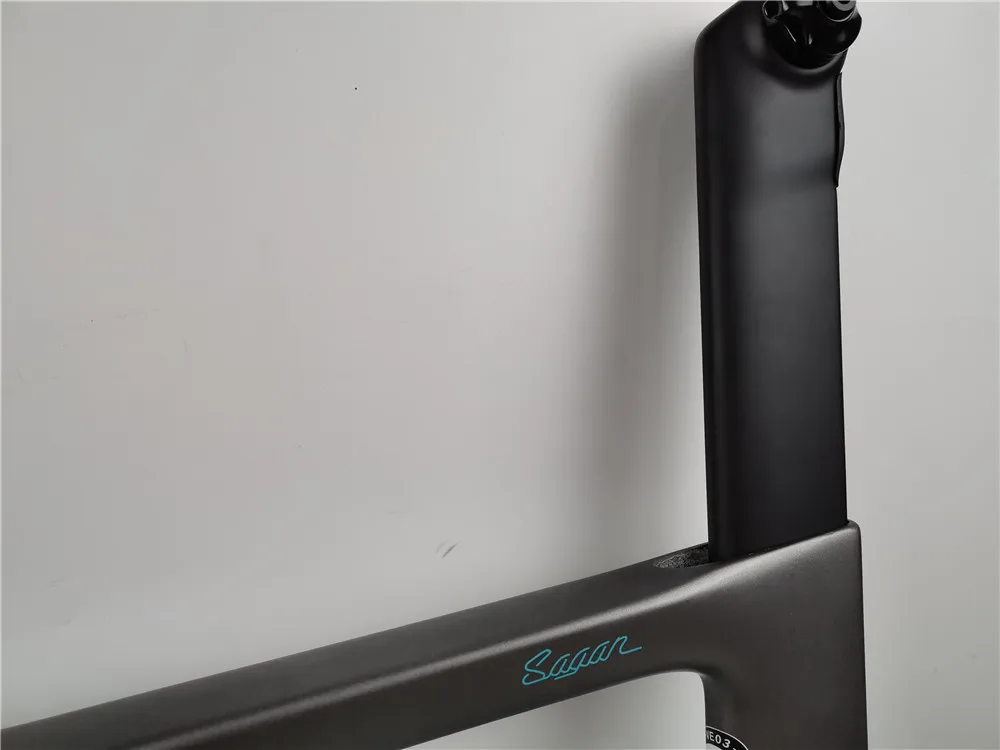 Углеродистая рама для дорожного велосипеда SWV-08 sagan цветные велосипедные рамы вся внутренняя проводка 700C карбоновые велосипедные рамы с рулем