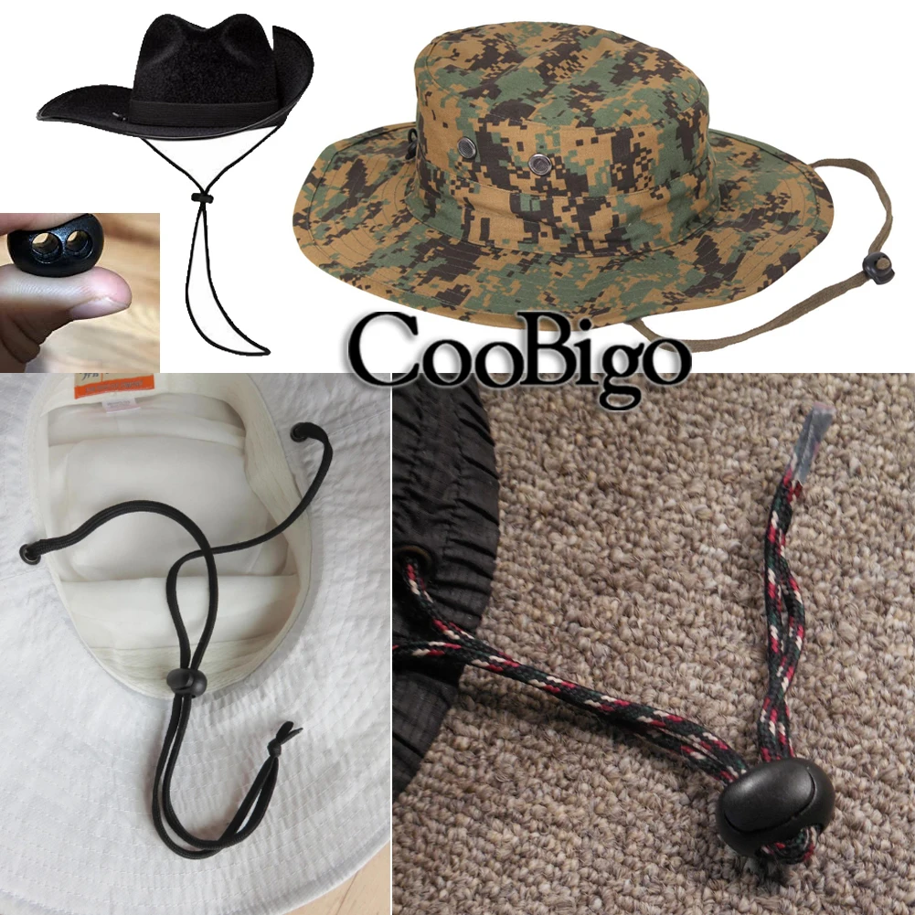 플라스틱 코드 잠금 스토퍼 토글 클립 로프 끈 의류 신발끈 파라코드 DIY 액세서리 6mm, 10 개