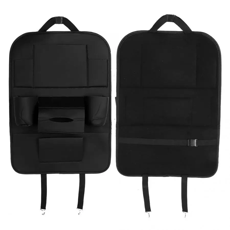 Переносная сумка для хранения на заднем сиденье автомобиля из искусственной кожи, органайзер для путешествий, автомобильный держатель, аксессуары