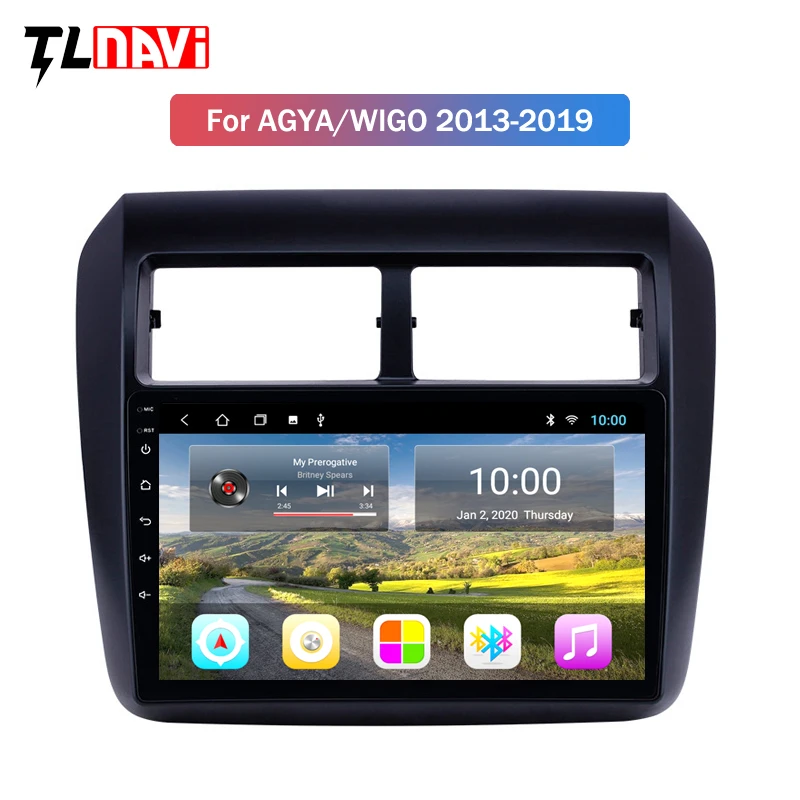 2 Гб ОЗУ 9 дюймов для Toyota AGYA/WIGO 2013 2014-2019 Android 10 головное устройство GPS стерео с AUX WIFI |