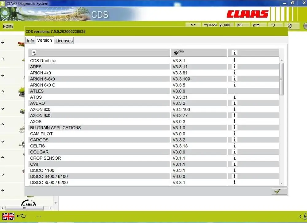 Для CD-дисков Claas 7 5 [обновление 2020]+ Лицензия LMT для установки нескольких шт. |