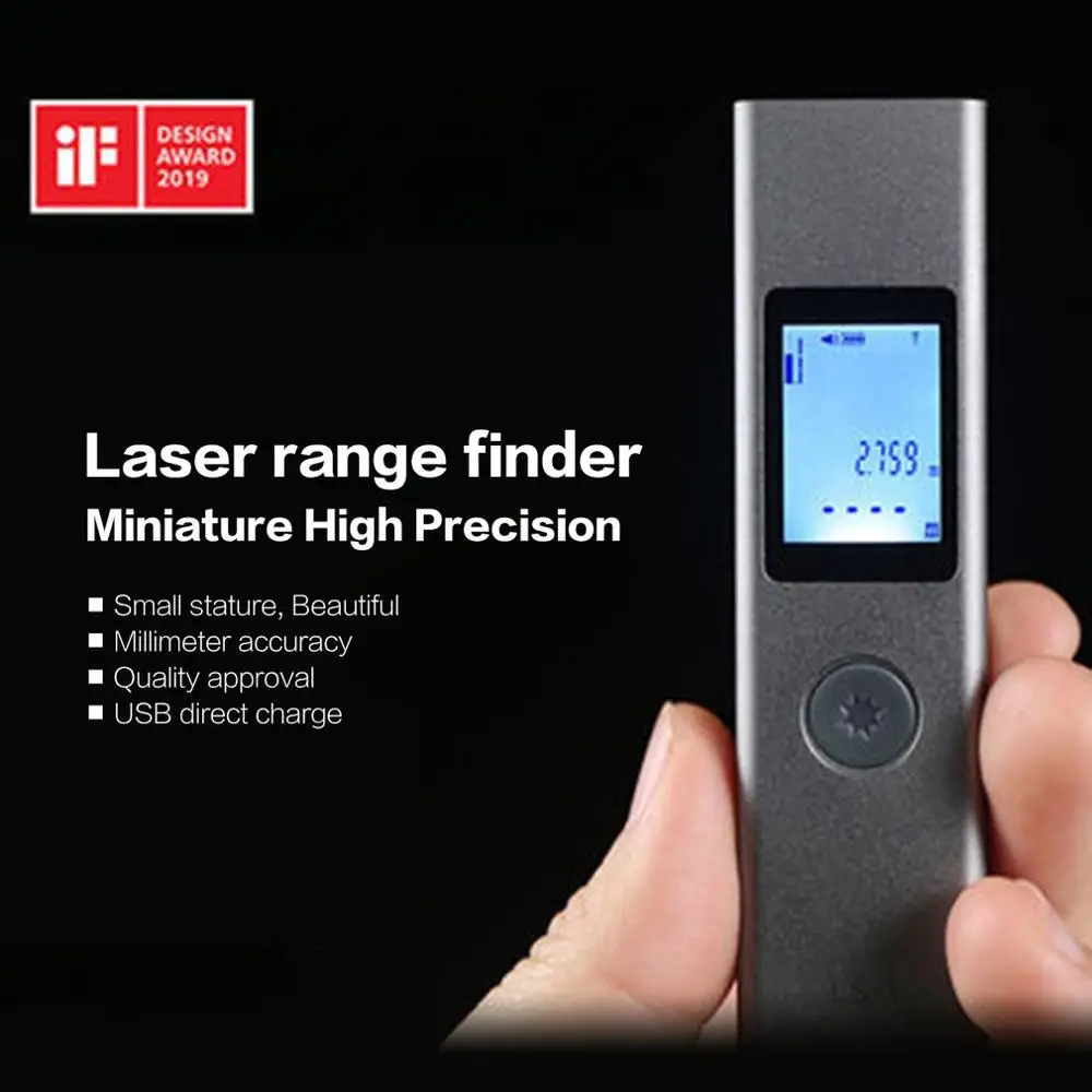 Mini Laser Distance Meter 40m Laser Rangefinder Metal High Precision Laser Range Finder Build Measure Tool