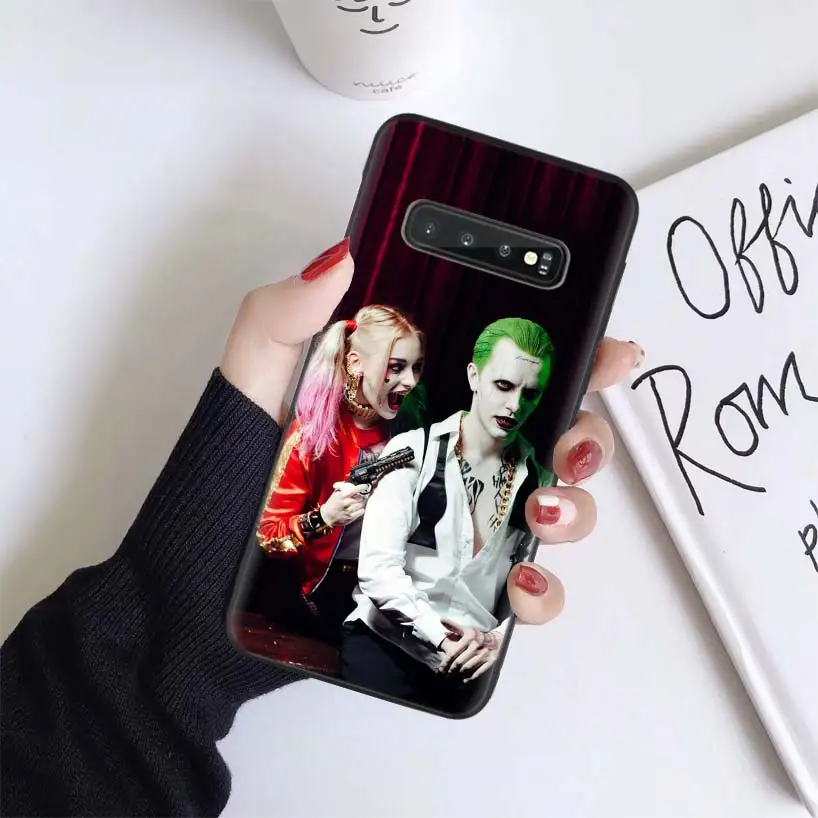Джокер Отряд Самоубийц "," Харли Квинн "черный чехол для samsung Galaxy A50 A70 A50S A10S A20S A10 A20E A30 A40 M40 M30S A80 мягкий чехол для мобильного телефона C - Цвет: BS179-4