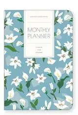 Корейская мода цветочный ежемесячный планировщик 13 см* 19 см 64P креативный месяц планировщик блокнот - Цвет: Фиолетовый