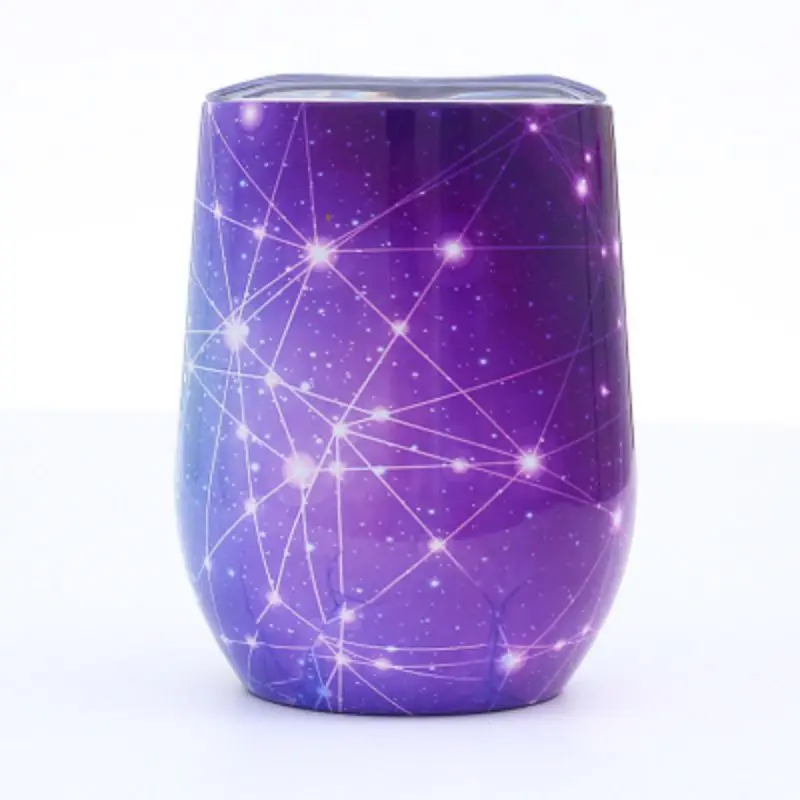 1 шт. Pop [круглая нержавеющая сталь яичная скорлупа Star Tripe Cup, стакан с двойной вакуумной изоляцией(включая крышку - Цвет: Зеленый