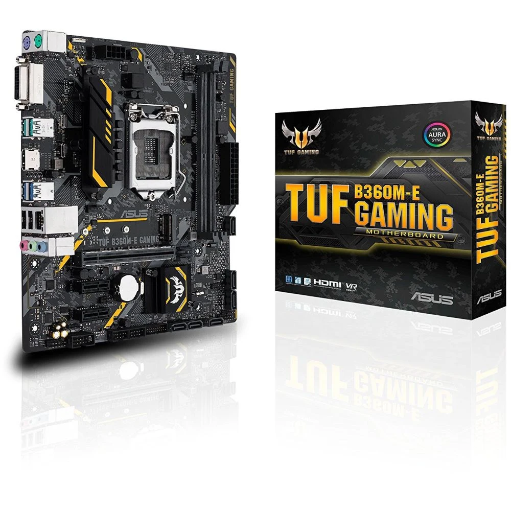 Материнская плата Asus TUF B360M-E GAMING Soc-1151v2 Intel B360 2xDDR4 mATX AC`97 8ch(7.1) GbLAN+DVI