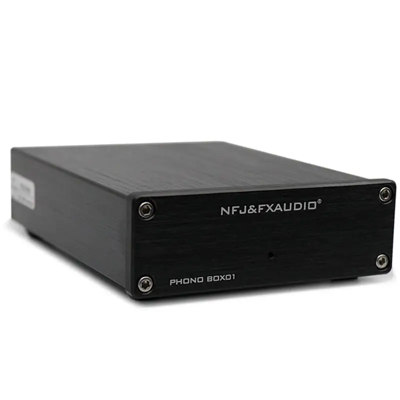 Douk Audio NFJ& FXAUDIO Hi-Fi мини мм фонокорректор LP проигрыватель Проигрыватель виниловых пластинок картридж предусилитель - Цвет: Черный