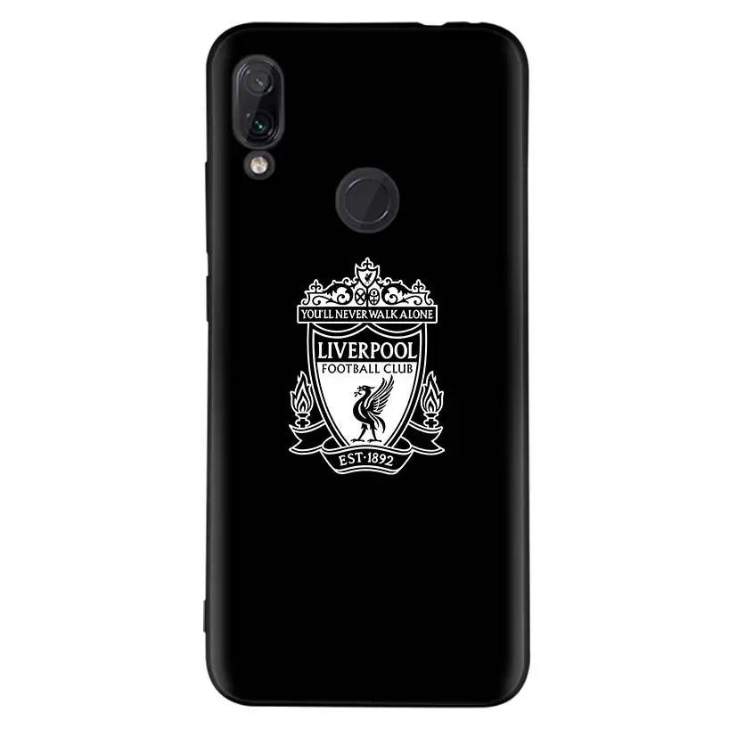 Популярный черный чехол Liverpool Club для Xiao mi Red mi Note 8 7 7S 7A 6 S2 GO K20 Pro+ 6A mi 6X 5X A1 CC 9 8 мягкий чехол для телефона