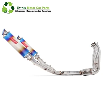

Free Shipping Z1000 Z1 Ninja1000 2010-2016 Motorcycle Full Exhaust System Muffler Escape Modified Middle Link Pipe