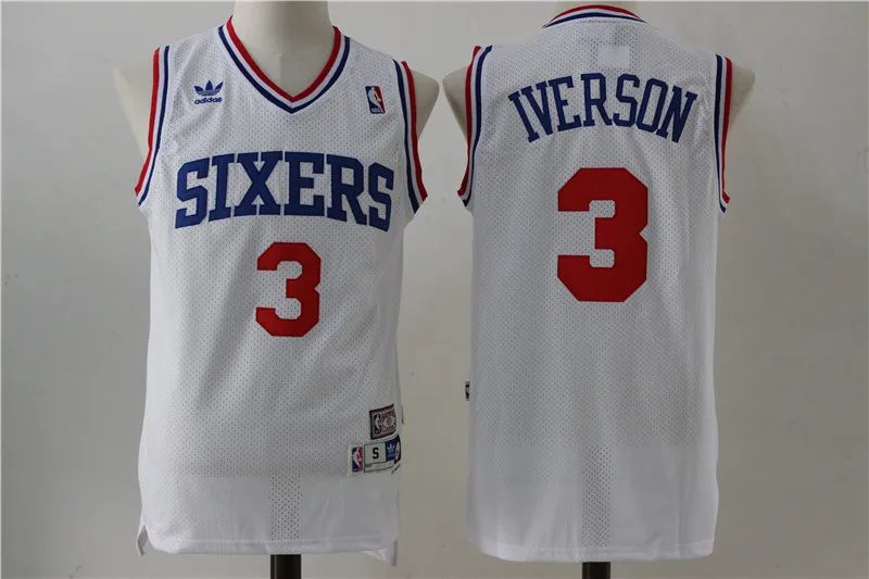 AS PICTURE Мужская футболка Philadelphia Бен Симмонс 76ers - Цвет: AS PICTURE