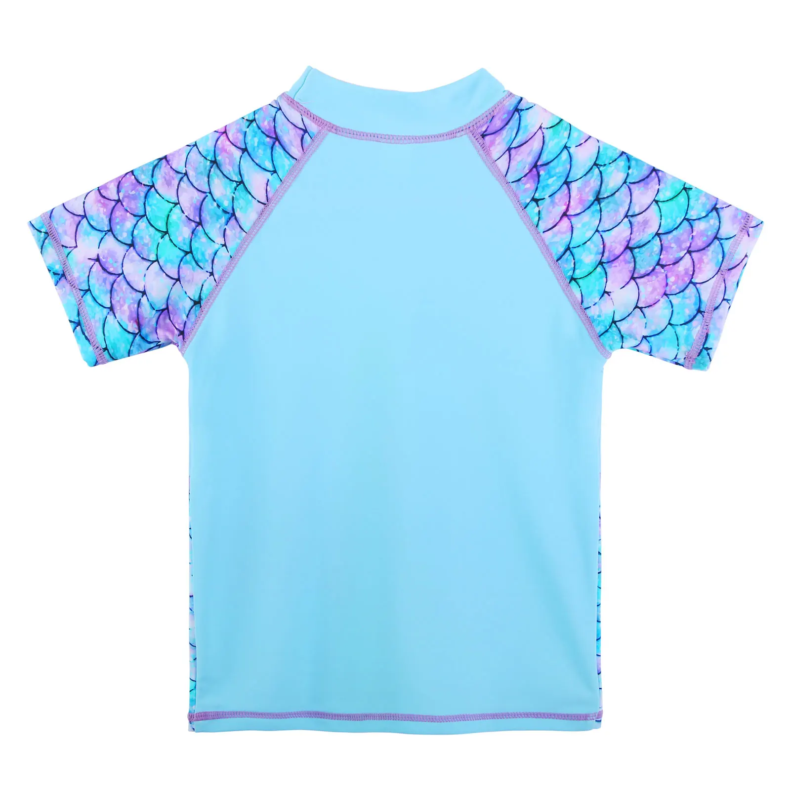 BAOHULU Girls Swimsuit Two Pieces Swimming Set Short Sleeve Swimwear Summer UV 50+ Protective Beach Costume Surfing Suit girls swimsuit