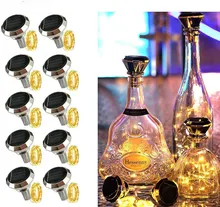 

6/10Pcs Solar Diamond Bottle Lights 2M 20LEDs Solar Wine Bottle Lights Cork String Fairy Light for Party Wedding Xmas Decoration