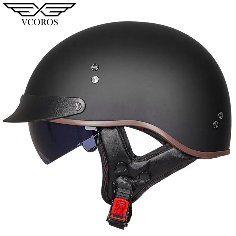 Новое поступление Vcoros MT-4 винтажный мотоциклетный шлем в стиле ретро открытый шлем для moto rcycle скутер шлем casco - Цвет: 7