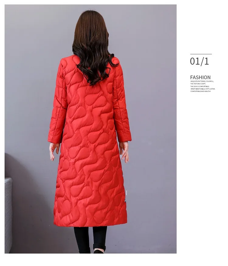 Retro Handicap Embroidered down Jacket Cotton-padded Clothes Women's Winter New Style Light Warm Cotton-padded Clothes Grac