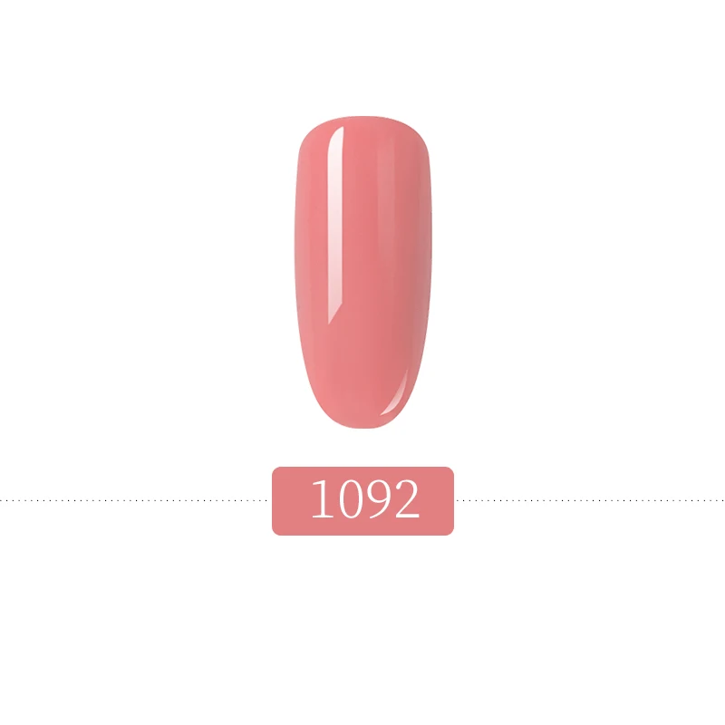 HNUIX 7,3 мл Краска гель лак розовый разноцветный Гель-лак для ногтей Набор лаков для самостоятельного маникюра верхняя основа пальто Hybird дизайн ногтей праймер - Цвет: 1092