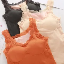 Без рукавов термобелье сексуальная Дамская одежда зимняя бесшовная Антибактериальная теплая Интимная печать Удобная Дамская форма Топ