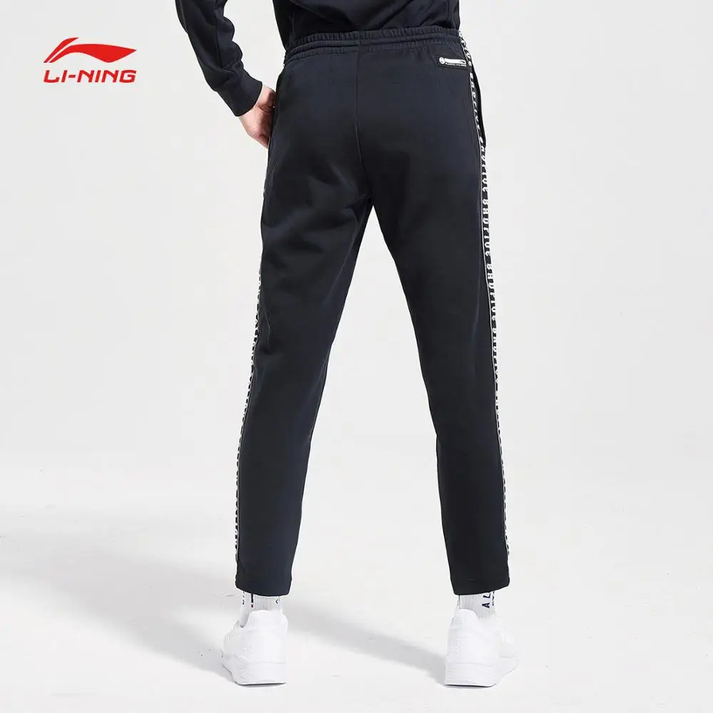 Li-Ning женские BAD FIVE баскетбольные спортивные брюки стандартные 82% хлопок 18% полиэстер подкладка спортивные брюки AKLN692 COND18
