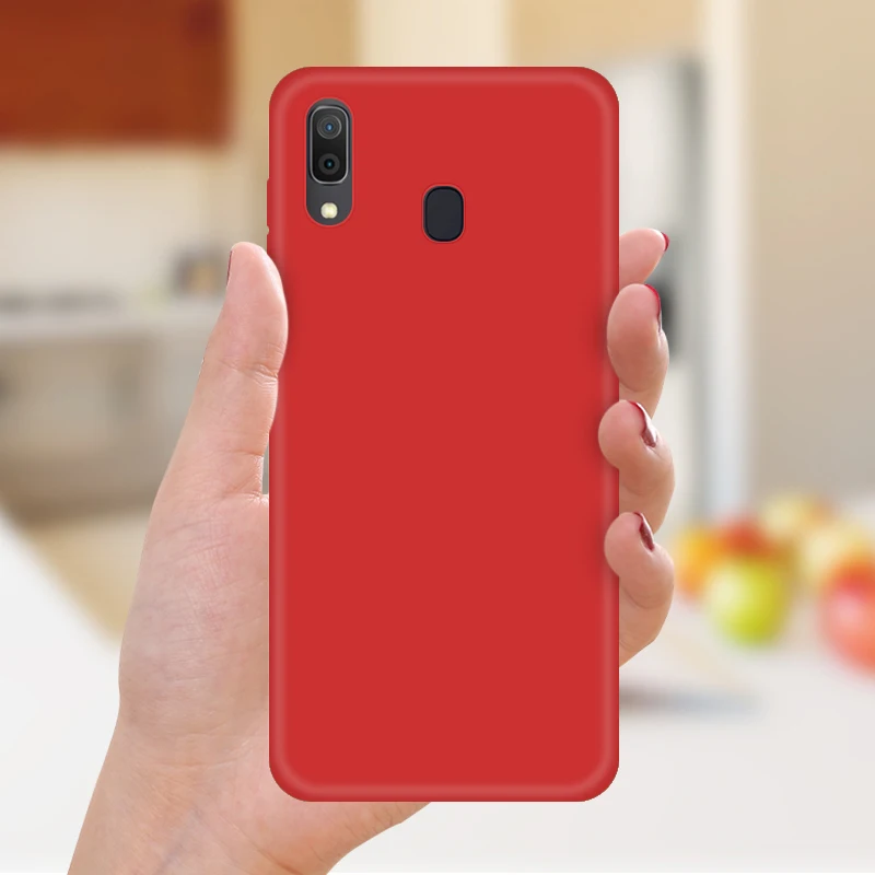 Сплошной силиконовый чехол карамельного цвета для samsung Galaxy A10 A30 A50 A70 TPU задняя крышка для телефона Galaxy A20 A40 A60 A7 A750
