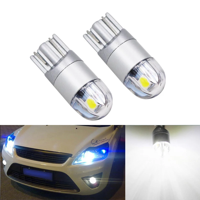 2x Canbus автомобиля светодиодный T10 W5W 2 парковка светильник для Ford Focus 1 Fiesta Mondeo 4 3 Transit