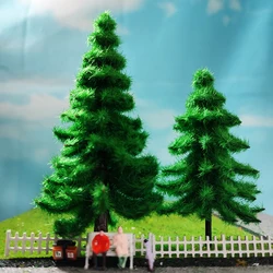 Modelo a escala 1:87 de pino, paisaje de cedro, tren en miniatura, diseño de ferrocarril, paisaje Dioramas, ventana, decoración del día de Navidad