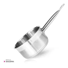 ARIELLE серия кастрюля из нержавеющей стали без приклеивания молока супа кастрюля для индукционной плиты хлеба