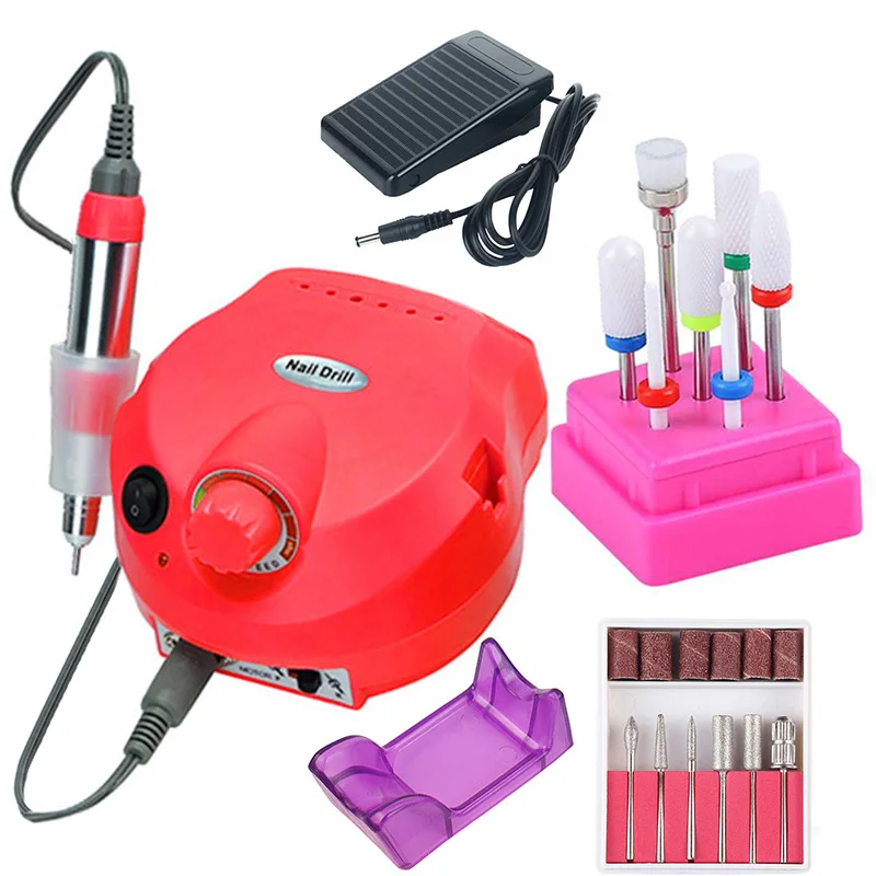 

35000/20000 RPM Electric Nail Drill Bits Set Milling Cutter Machine For Manicure Nail Tips Manicure Electric Nail Pedicure File