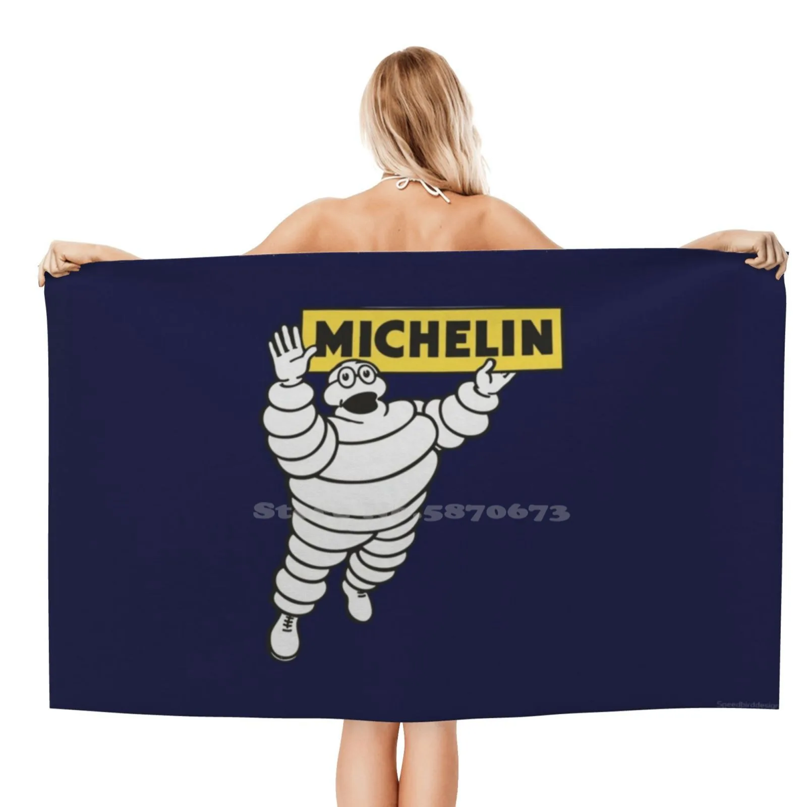 -Vintage Bibendum Adt Washcloths Bathing Quick Dry Shower Asciugamano Uomo Bibendum Vintage Motoring Advertt Vintage Adt Car Art