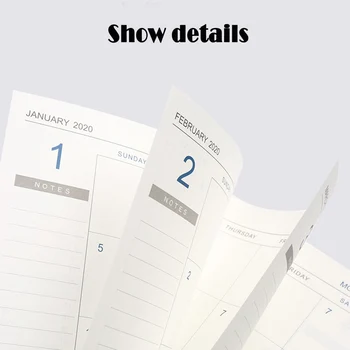 

Notebook 2020 Agenda Planner Diary Meeting Book Girl School Stationery Monthly Plan Supplies UND Sale