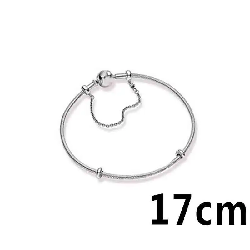 PDB SL 925 пробы серебряный браслет серии ME для DIY подвеска из бисера с оригинальным принтом женские ювелирные изделия подарок - Цвет: Оранжевый